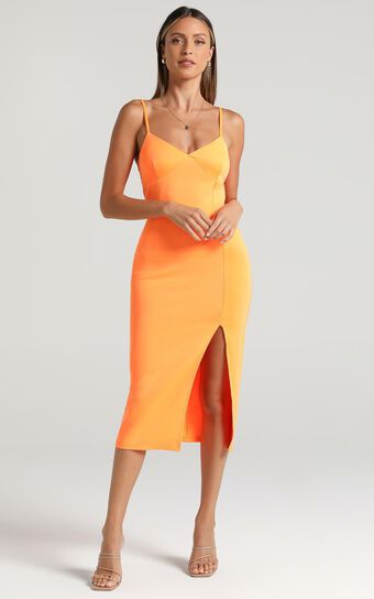 Amaliah Dress in Orange