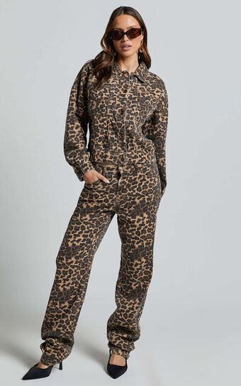 Lioness - Carmela Jeans in LEOPARD