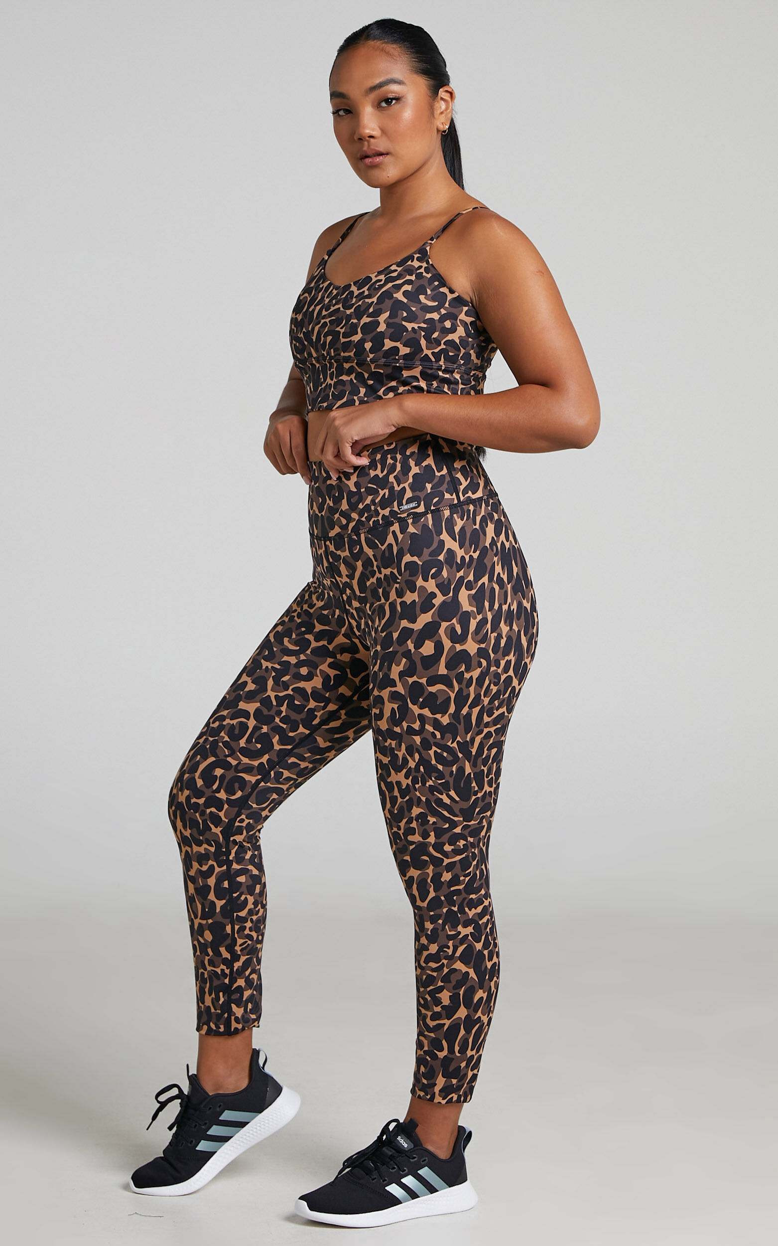 Aimn cheetah tights cheap