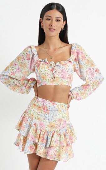 Hawi Two Piece Set in Multi Floral