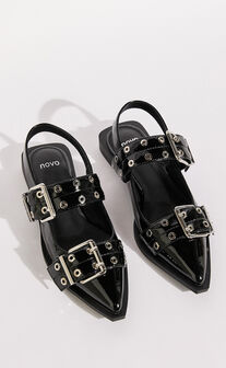 Novo - Zimbi Flats in Black