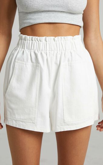 Tell A Friend Shorts in White
