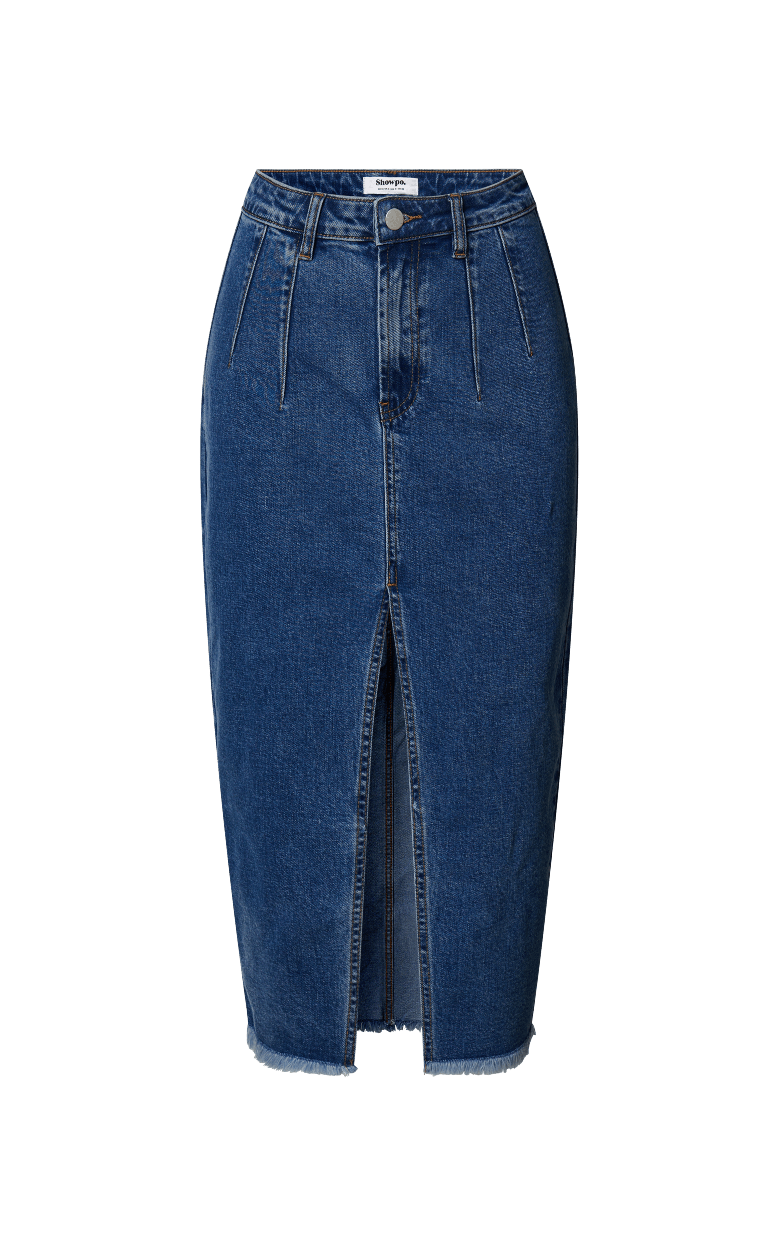 ★overdue flair★ VELVET DENIM SKIRT_NAVY Designer fashion, Seoul-fully created | W Concept