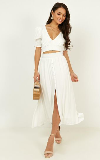 Have A Dream Two Piece Set In White