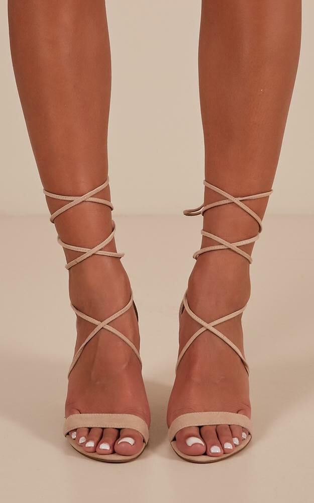 Windsor Smith Idina Heels In Nougat Suede Showpo NZ