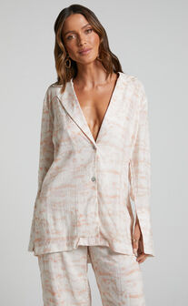 Amalie The Label - Aladene Linen Look Blend Shirt in Harlem Print