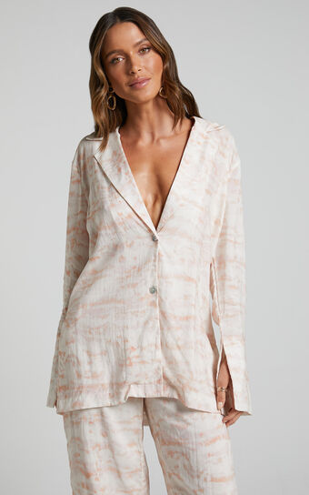 Amalie The Label - Aladene Linen Look Blend Shirt in Harlem Print
