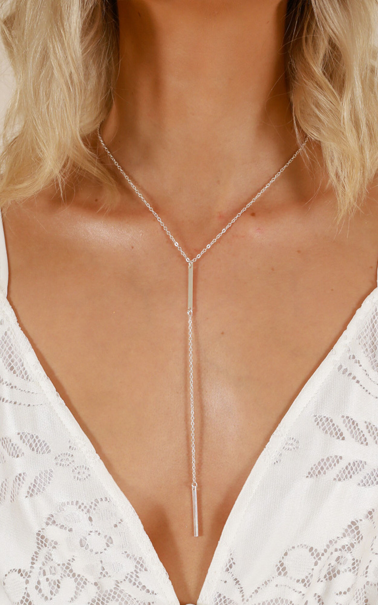 Be With Me Necklace in Silver, SLV2