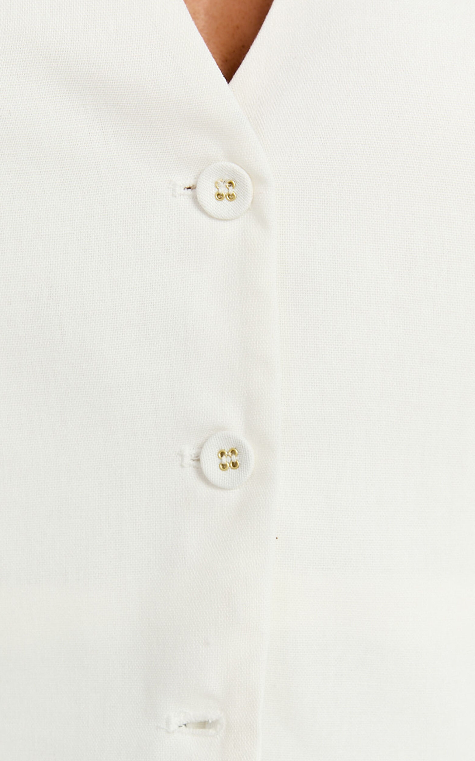 Kiraye Top - Linen Button Through Vest in Off White | Showpo USA Kiraye Top - Linen Button Through Vest in Off White | Showpo USA