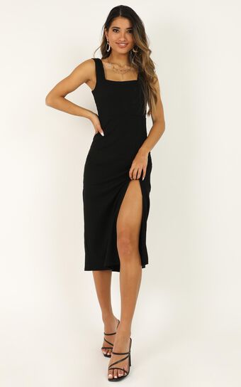 Sticking With My Strengths Dress In Black
