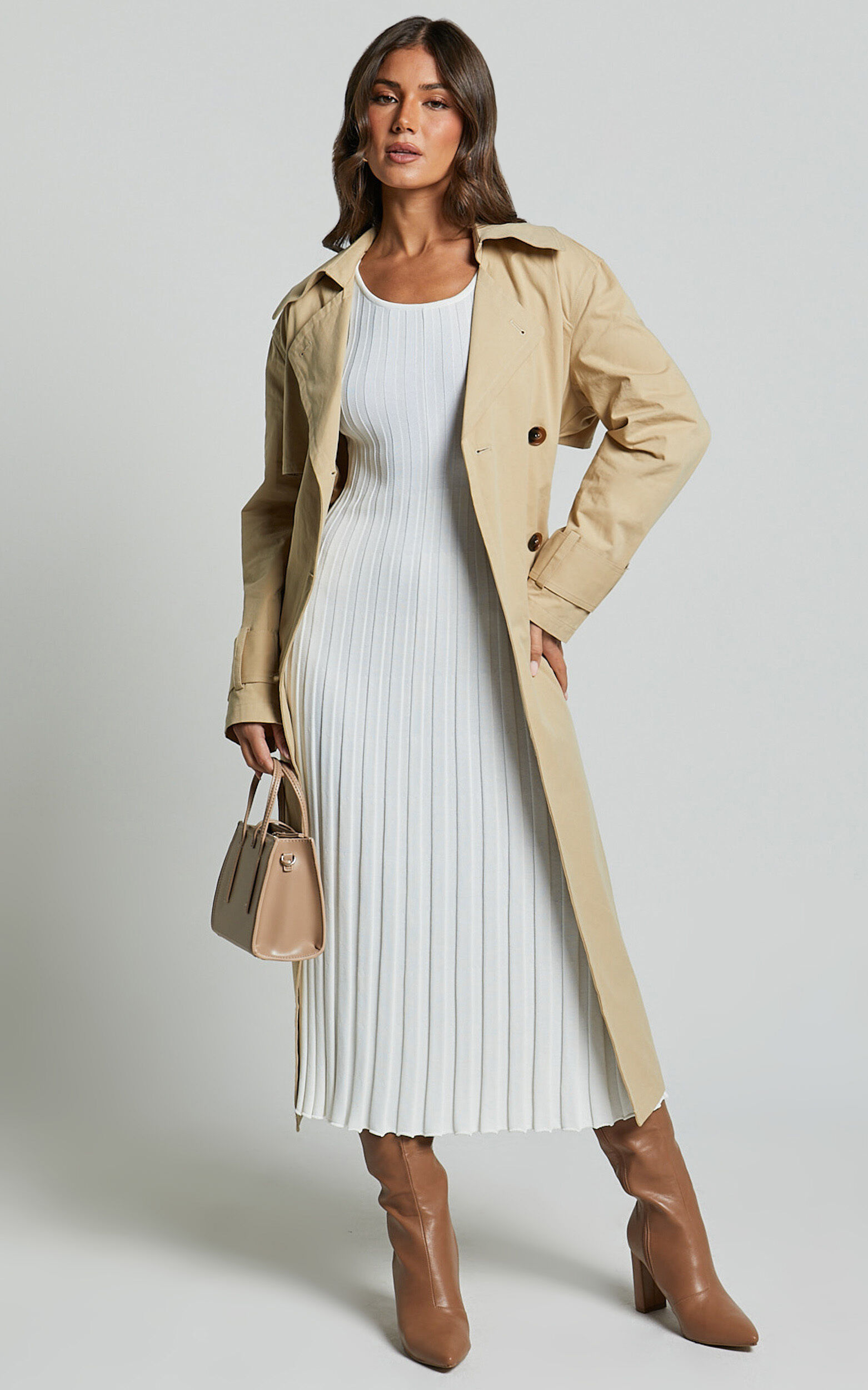 Topshop lily knit back midi coat discount