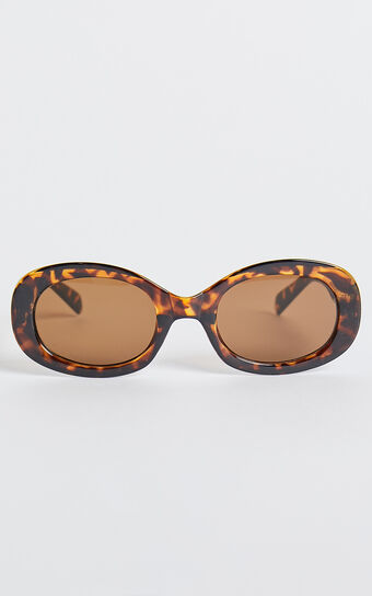 Briggs Sunglasses - Circle Shape Sunglasses in Tort 