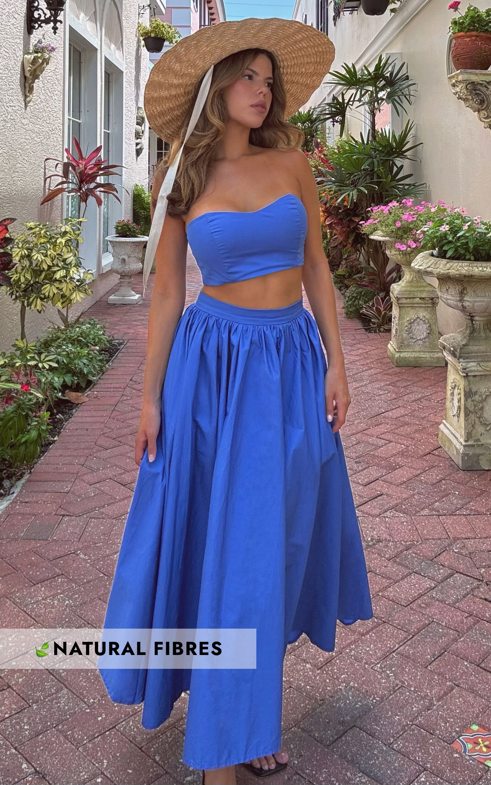 Full midi skirt and top set 2025