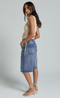 Lioness - Kurt Culottes Shorts in BLUE ACID