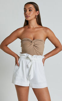 All Rounder Shorts - Paper Bag Shorts in White