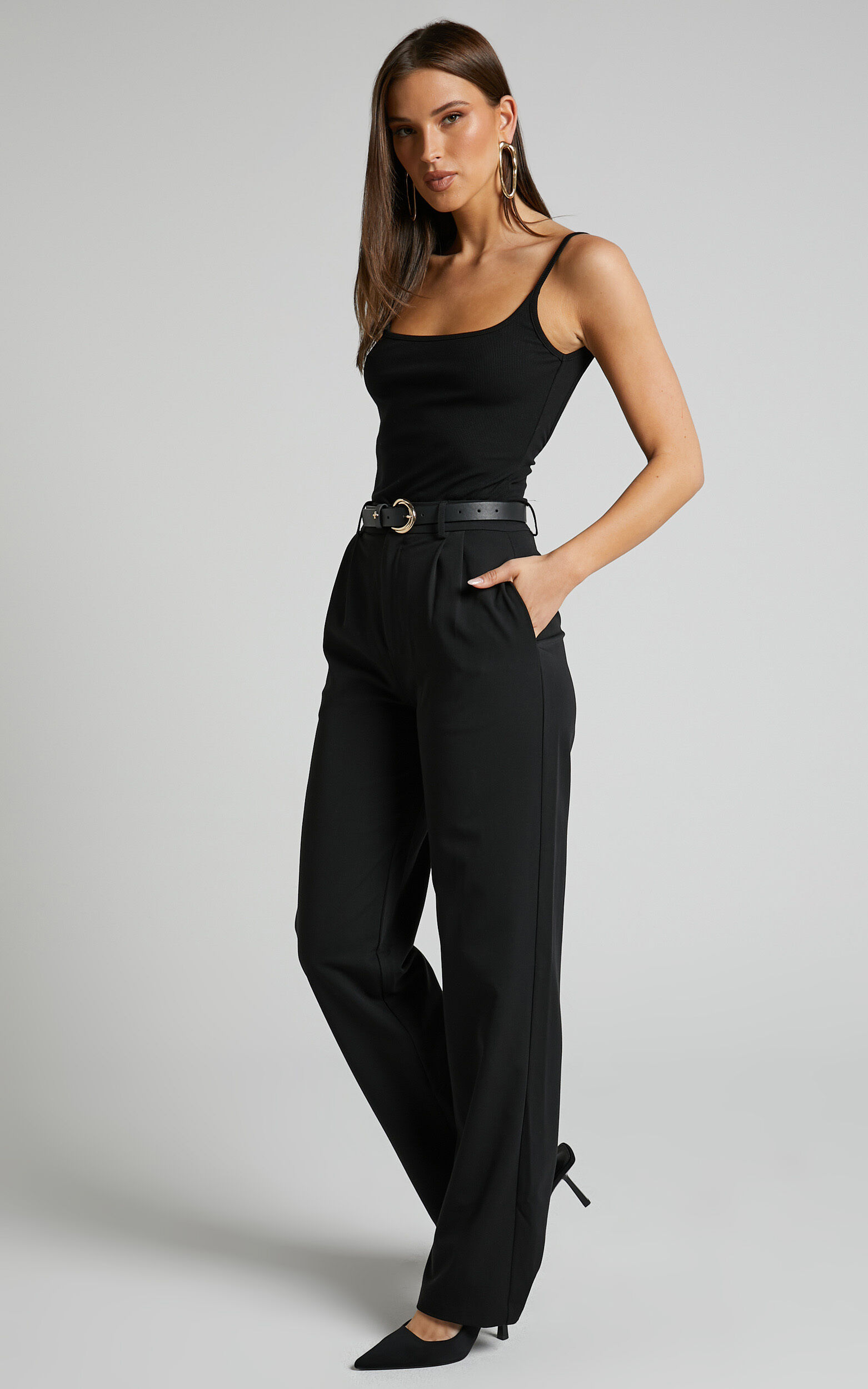 High waisted on sale tailored pants