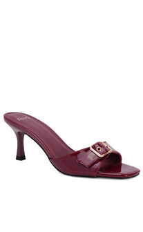 Novo - Venezia Heels in Deep Red Patent