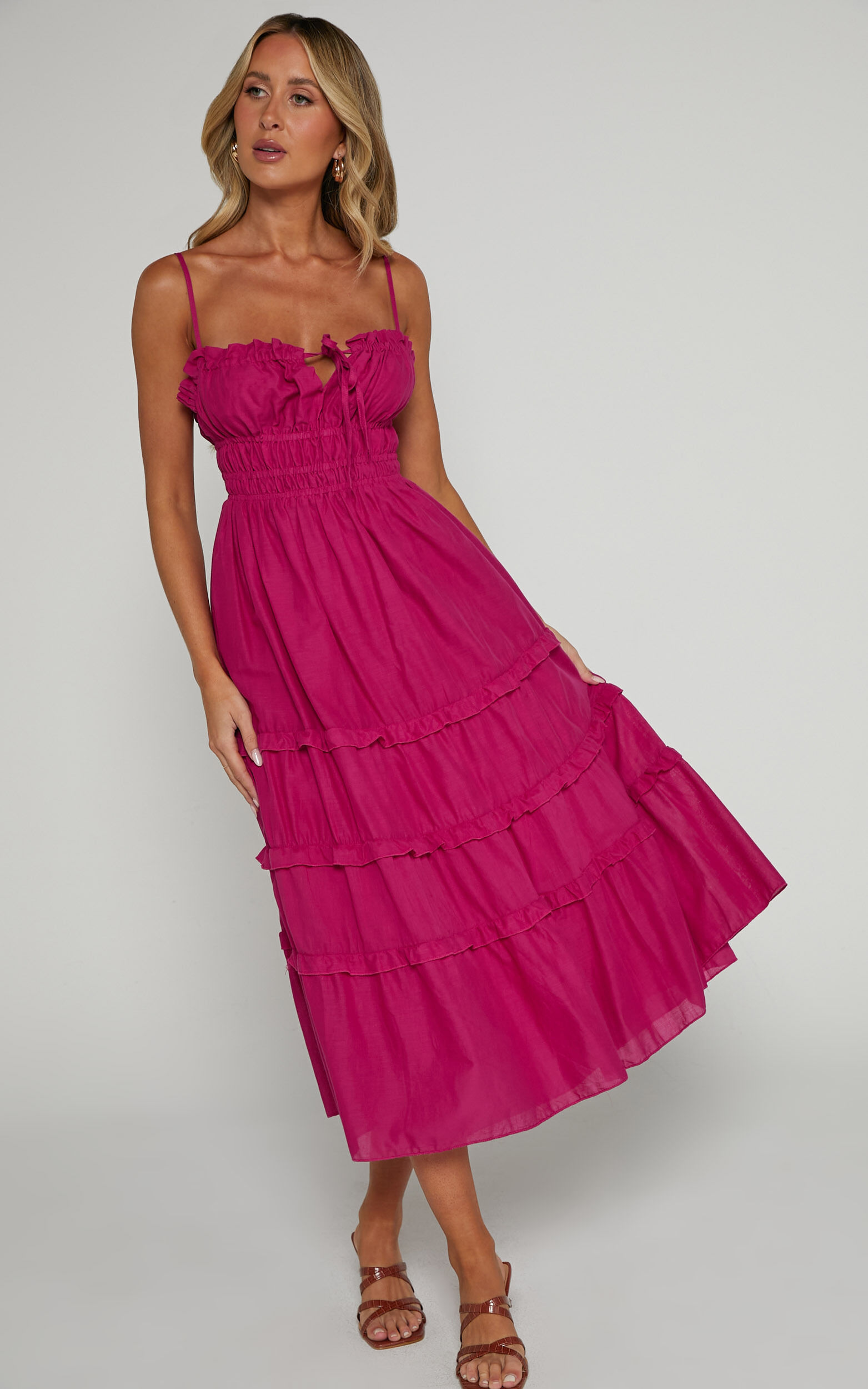 Raspberry maxi dress outlet