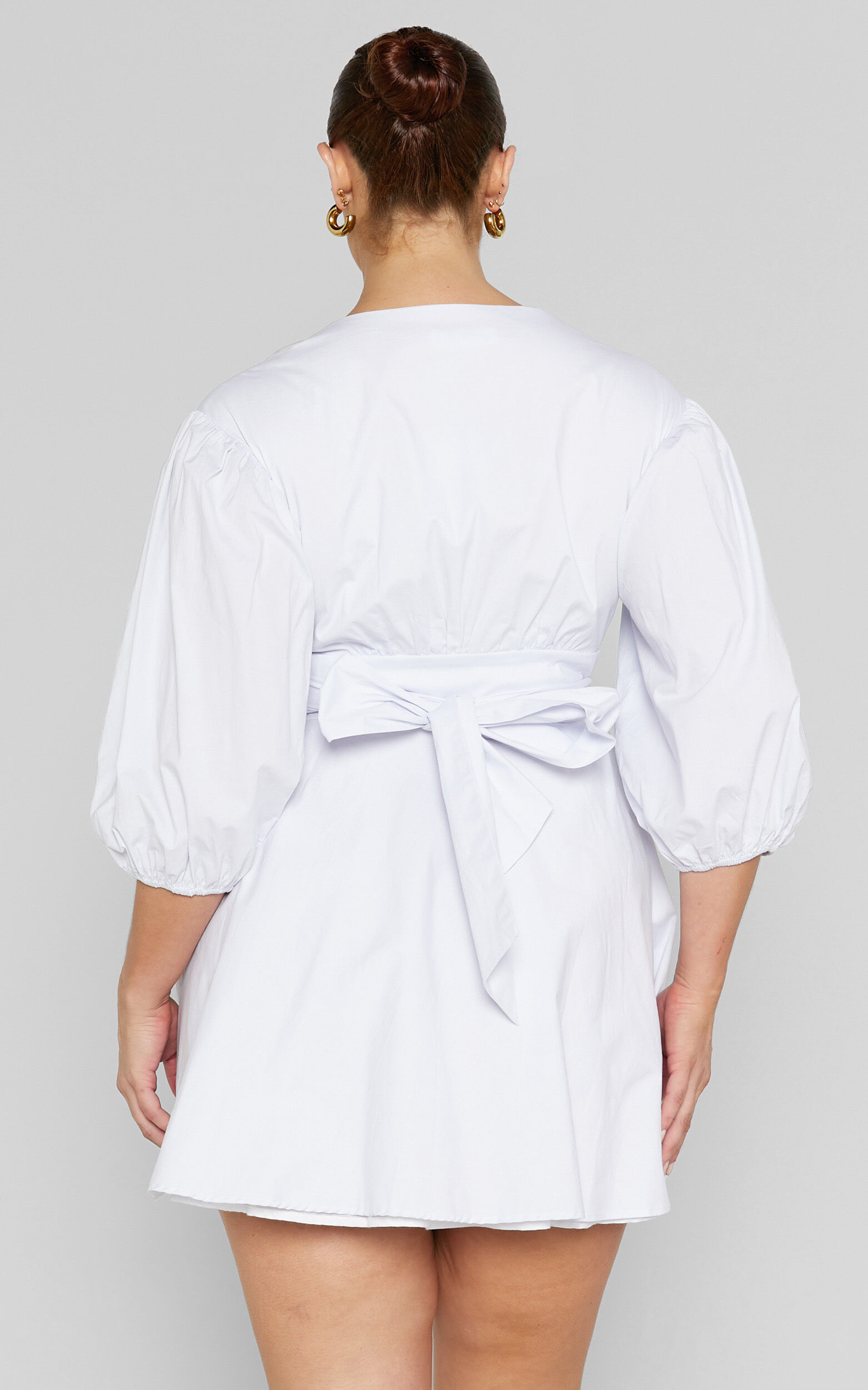 White wrap dress mini deals