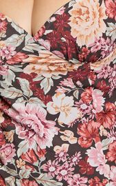 Lorie Maxi Dress - Short Sleeve Cut Out Tie Back Dress in Boheme Floral ...