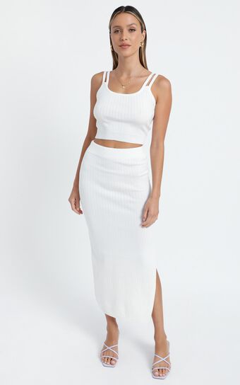 Yuna Two Piece Set in White