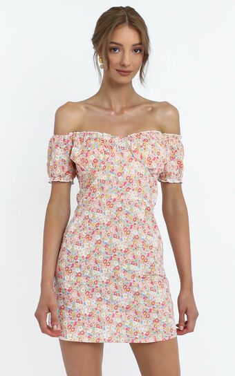 Meadows Dress in Pink Floral