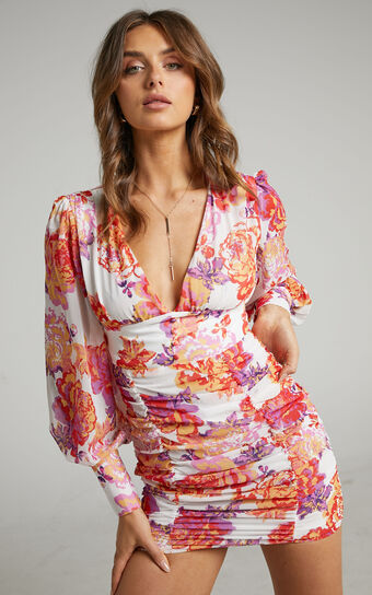 Runaway The Label - Acadia Dress in White Floral