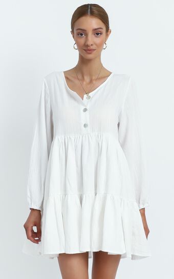 Justine Dress in White
