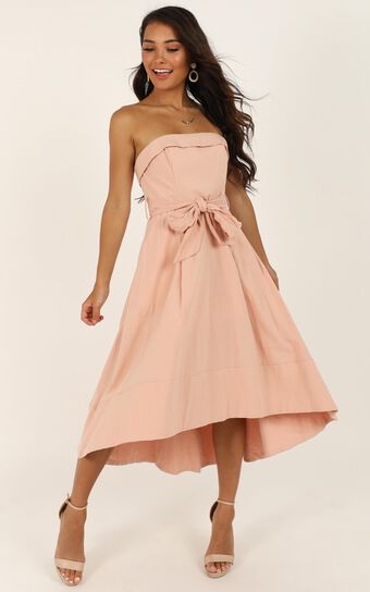 Make Me Rosy Dress In Blush