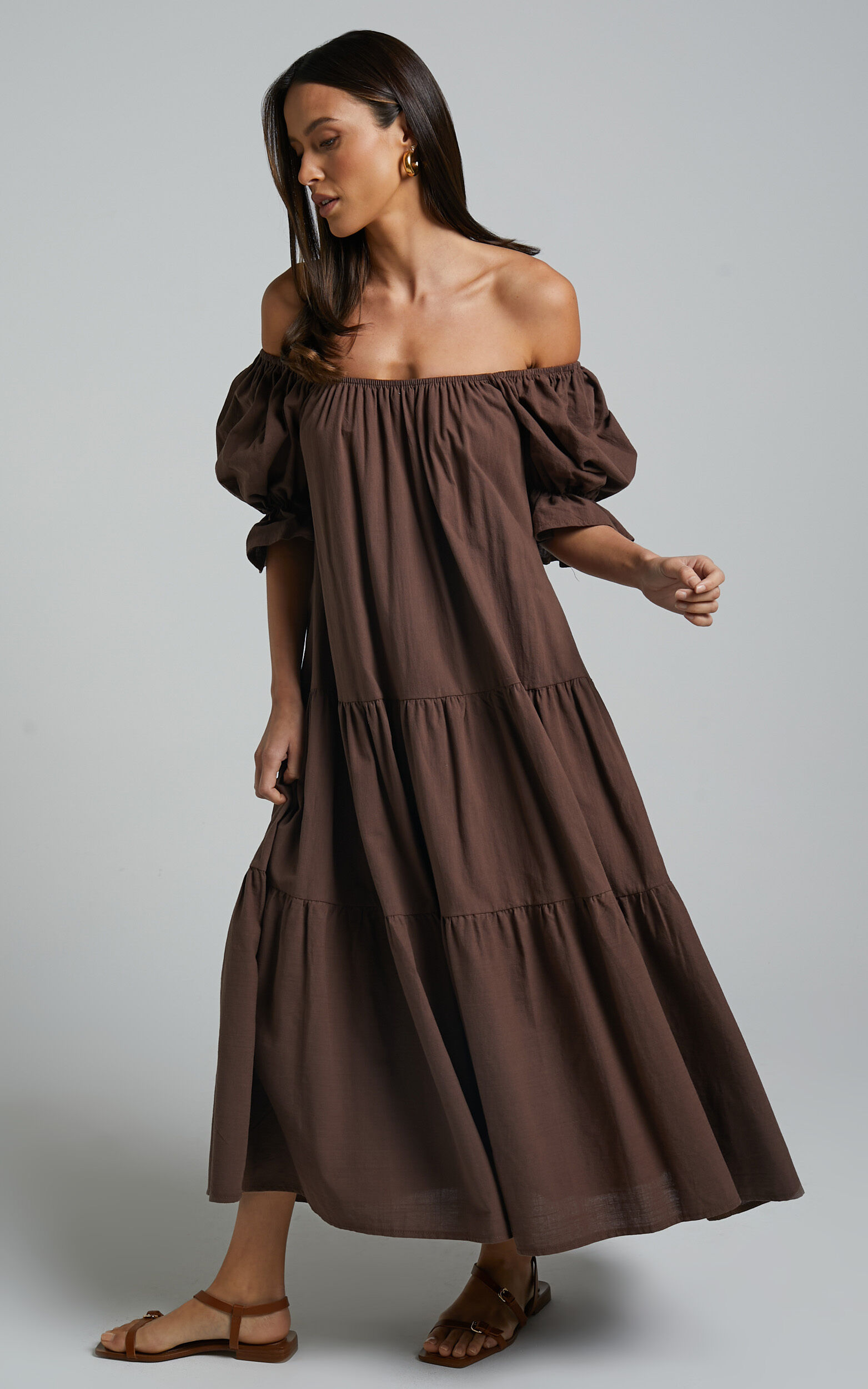 ARLES linen dress in Chocolate – 2isenough