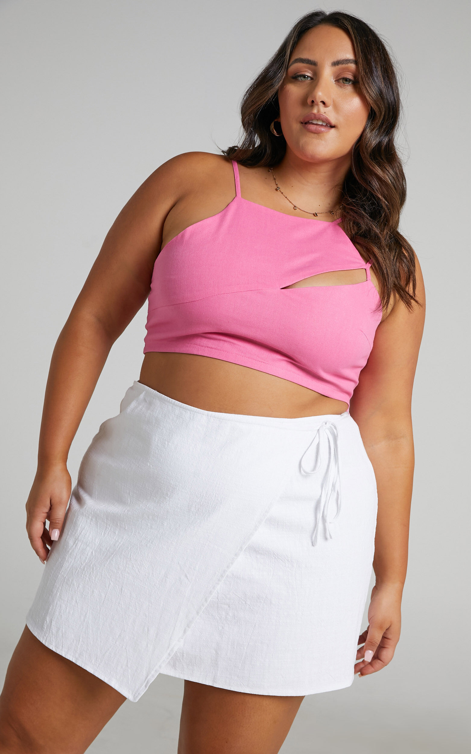 Plus size white shop bodycon skirt