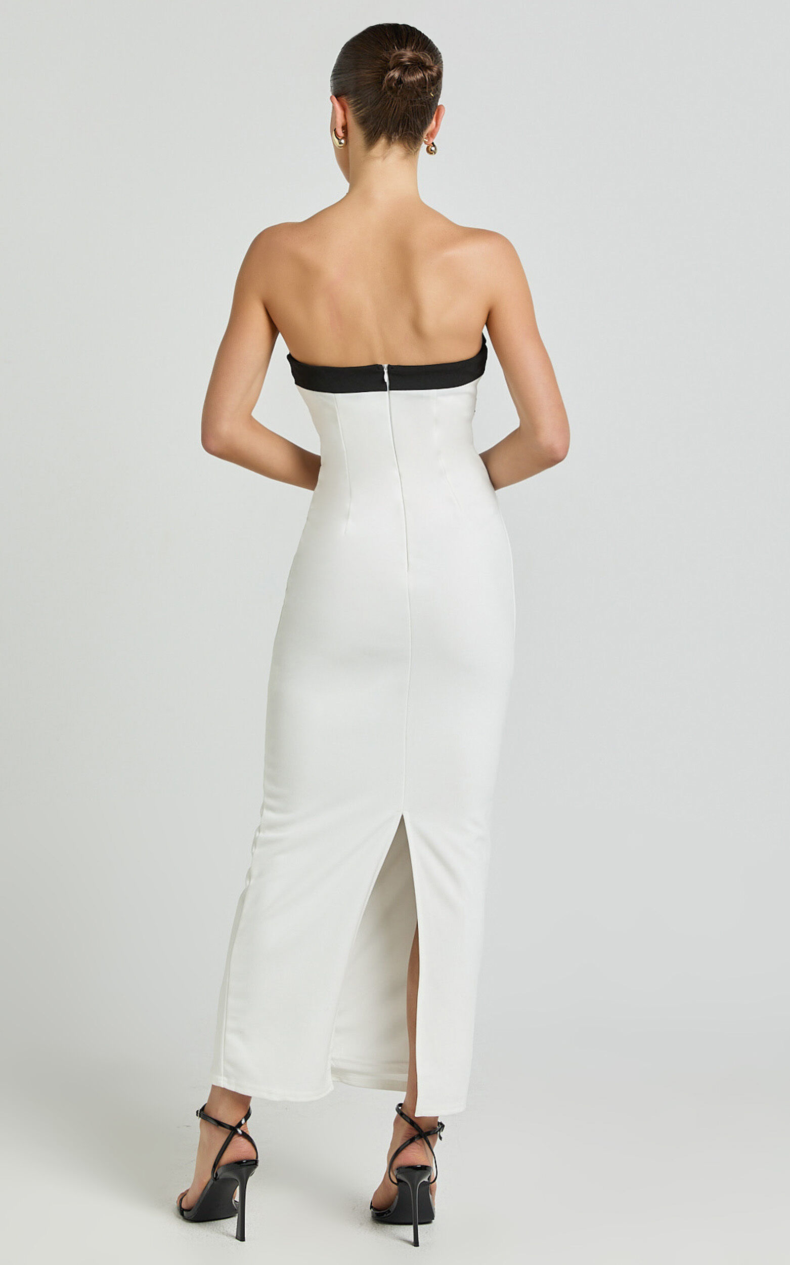 White strapless pencil dress online