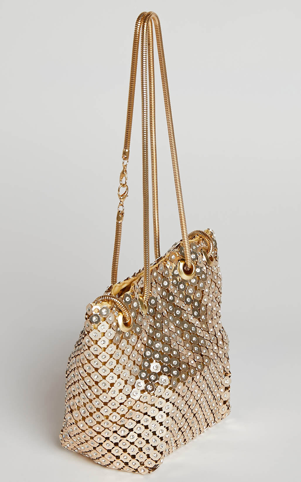 Gold chainmail bag deals
