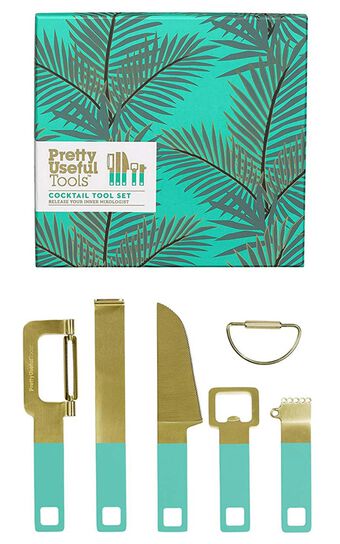 Pretty Useful Tools - Cocktail Tool Set In Tropical Topaz