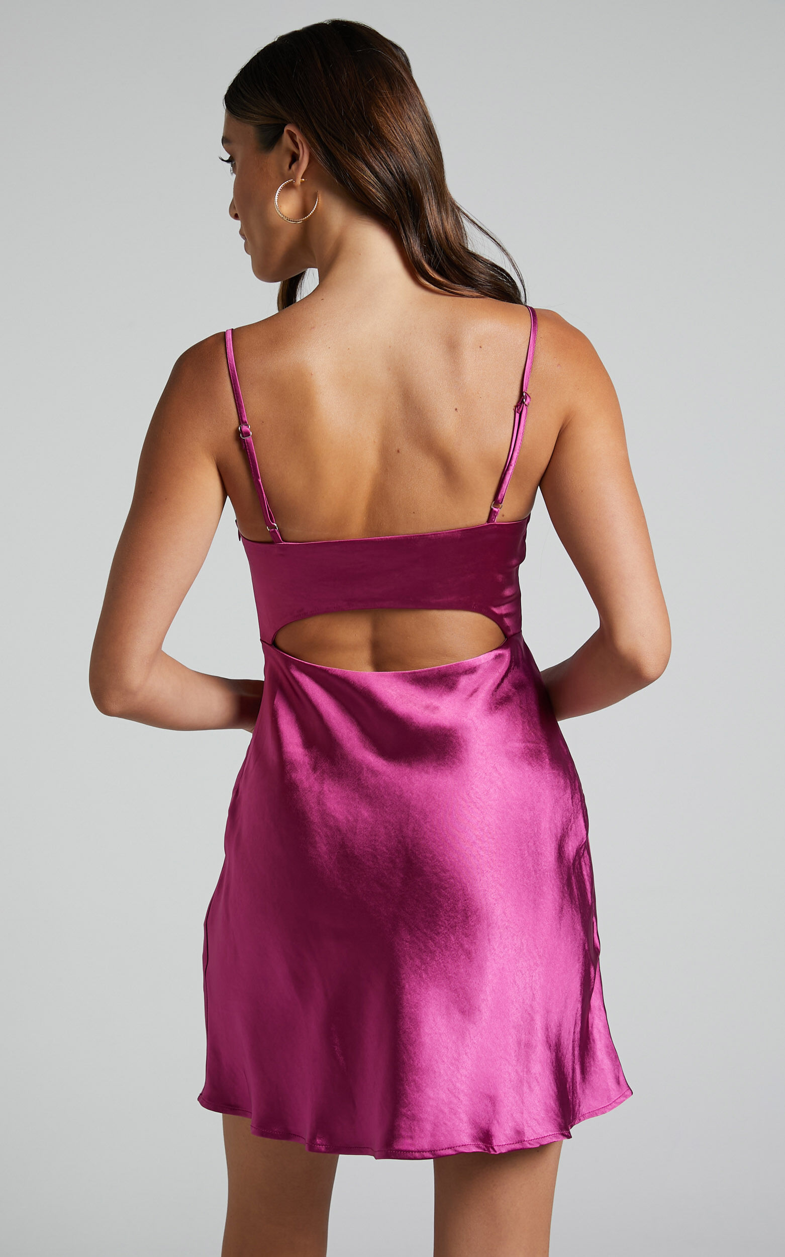 Plum top slip dress