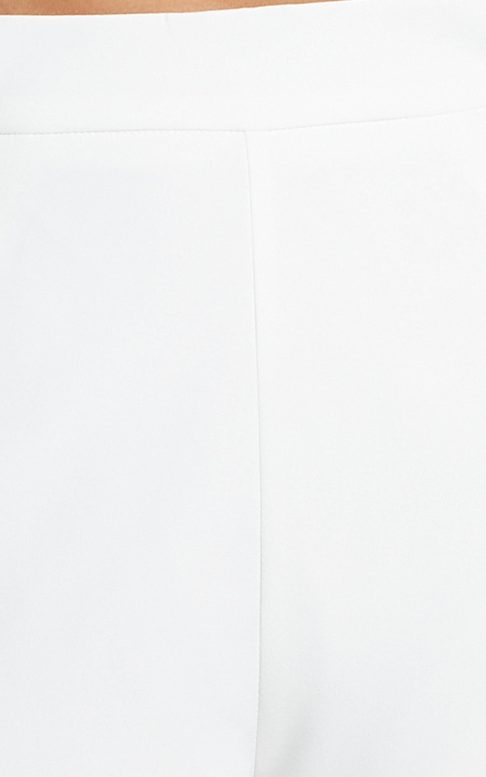 Along The Ride Mini Shorts - Tailored Shorts in White | Showpo