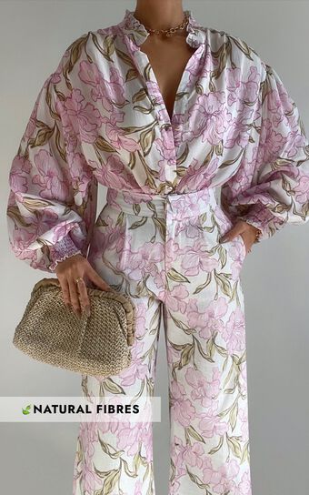 Amalie The Label - Khilan Puff Sleeve Blouse in Isia Floral