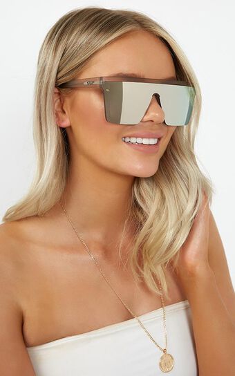 Quay - Hindsight Sunglasses In Gold