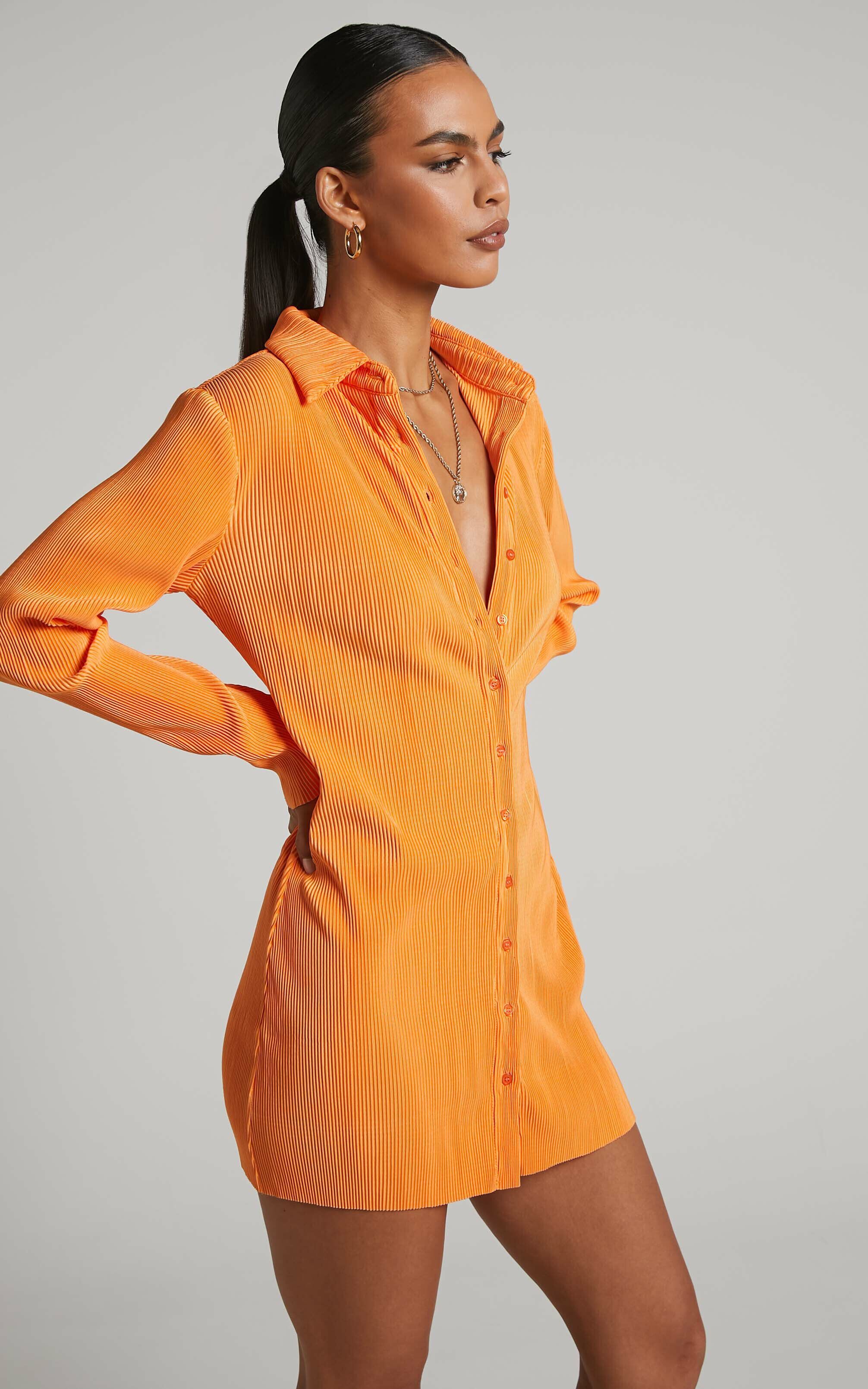 Orange tshirt dress shop