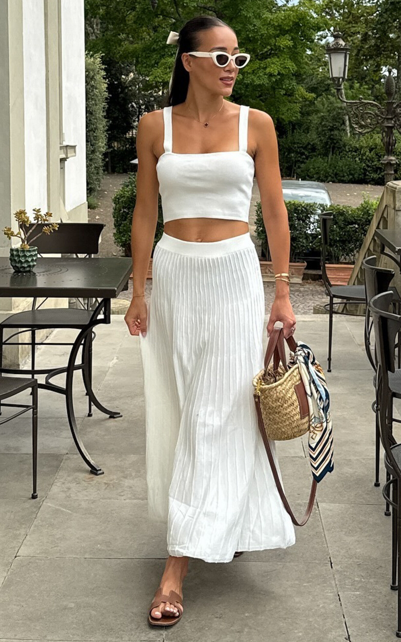 Two piece skirt and top knitted sale