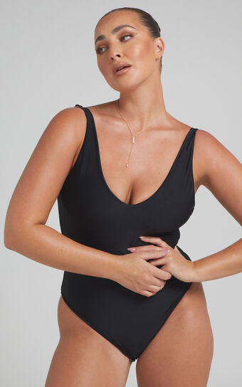 Moselle One Piece s in Recycled Nylon in Black