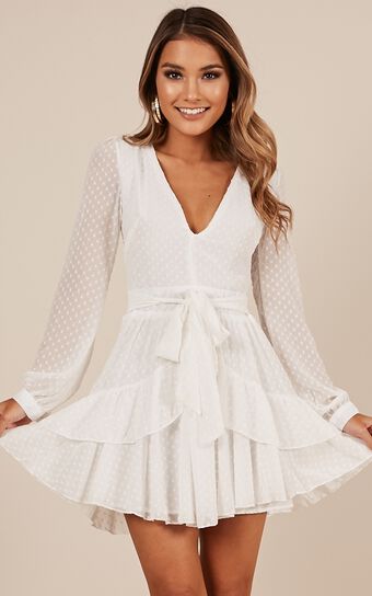For A Rainy Day Dress In White