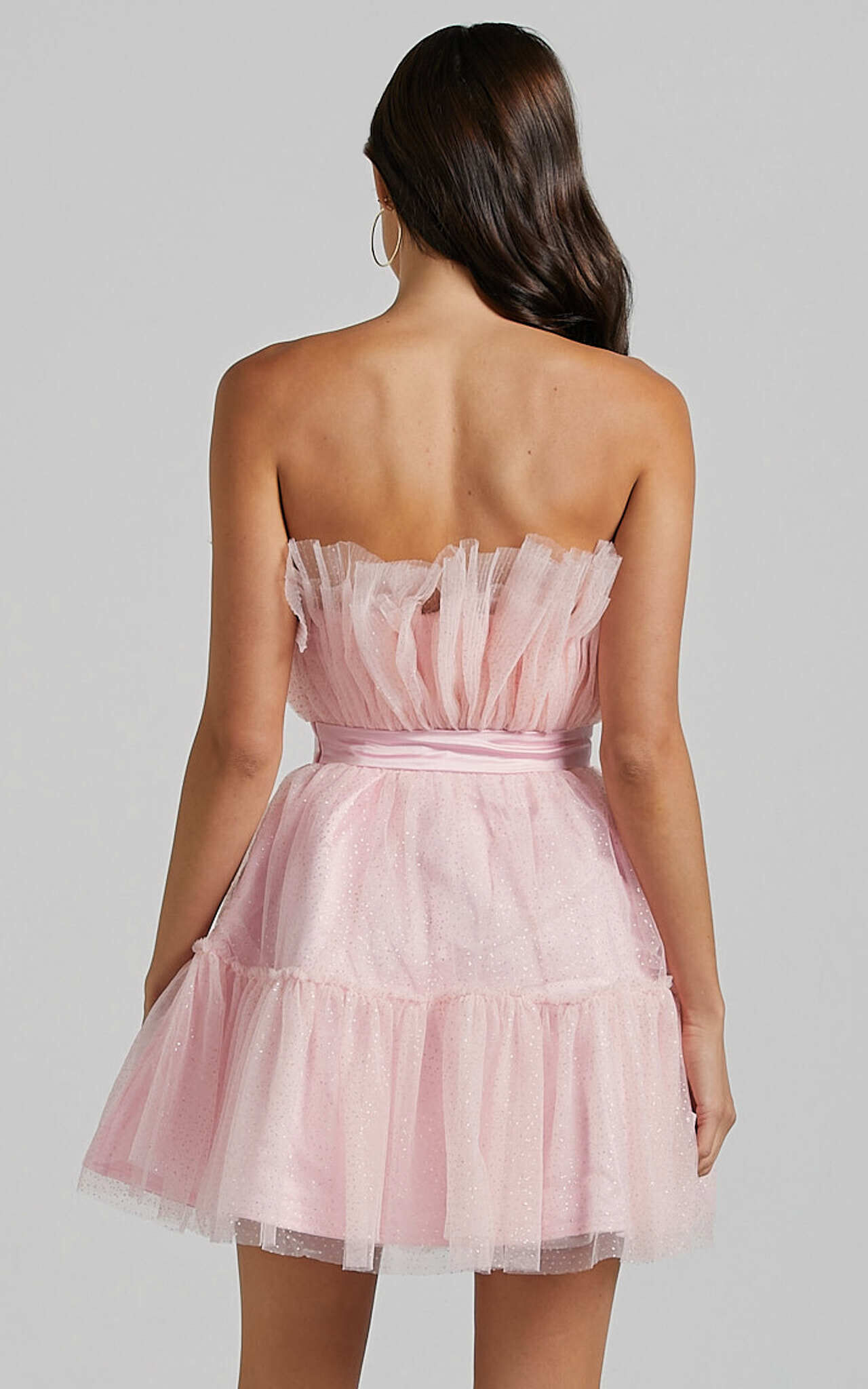 Baby pink 2025 glitter dress