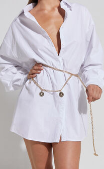 Shelbey Chain Belt in Gold