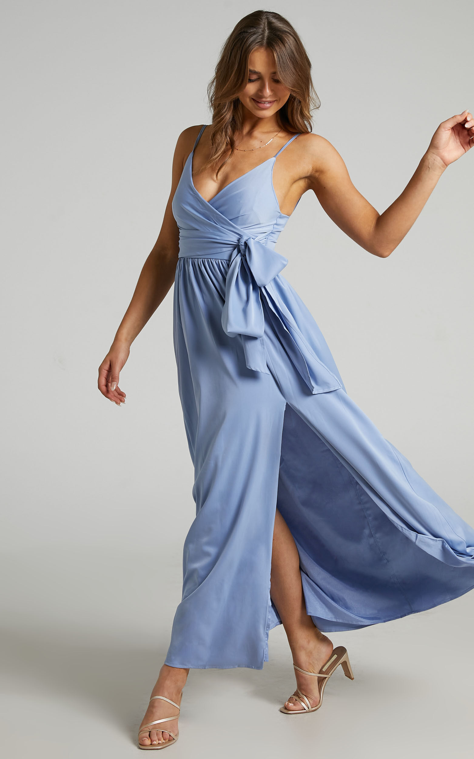 Cornflower blue dress shop