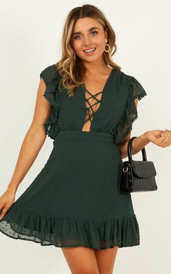 Living In The Moment Dress In Emerald