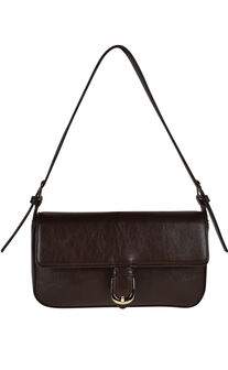 Peta and Jain - Ginger Shoulder Bag in Chocolate Crinkle