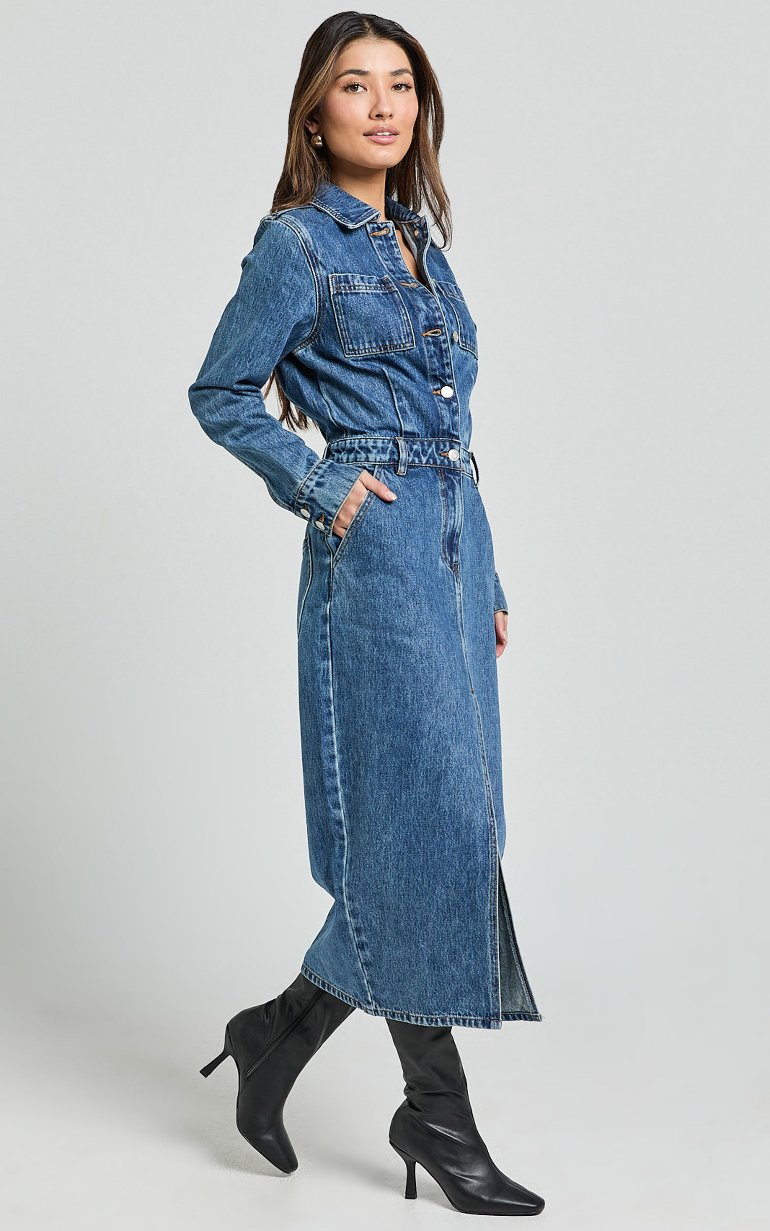 Showpo denim dress hot sale