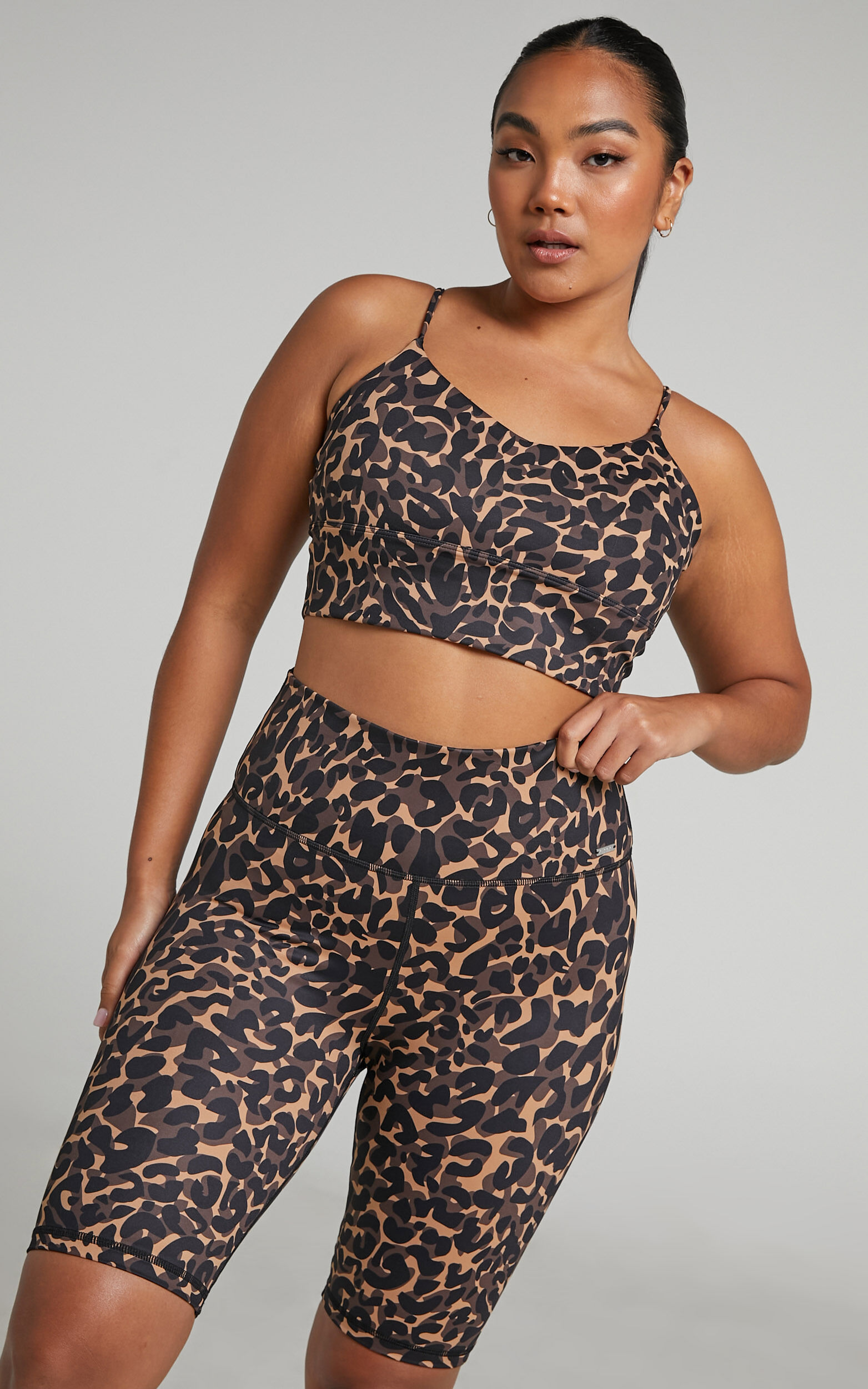 Aim'n - Biker Shorts in Cheetah - L, BRN1