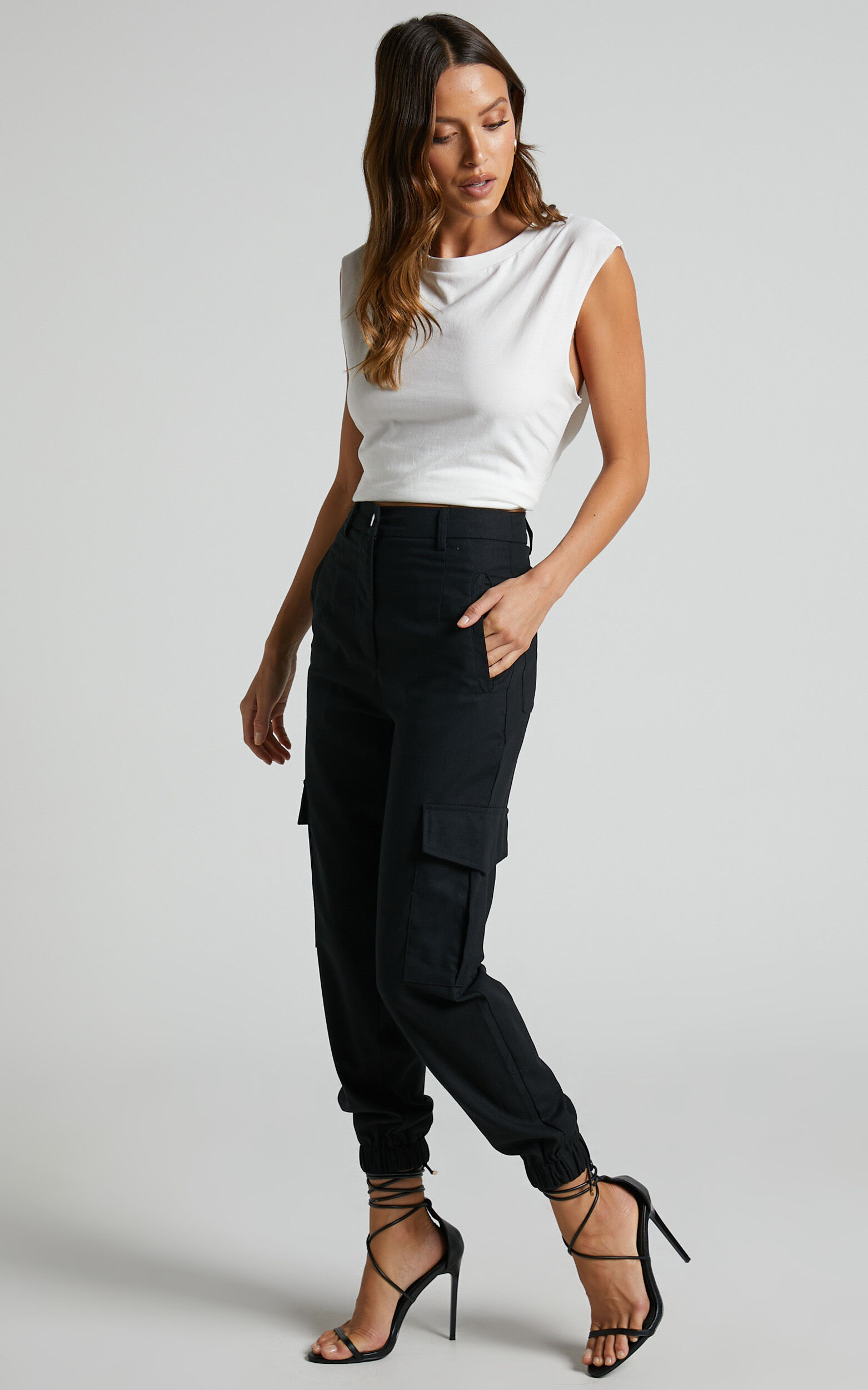 Tapered cargo new arrivals pants womens